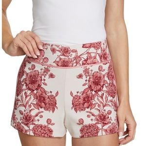 Donald High-Rise Floral Jacquard Shorts